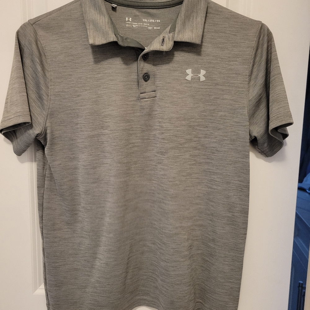 Under Armour Men's Gray Polo Shirt